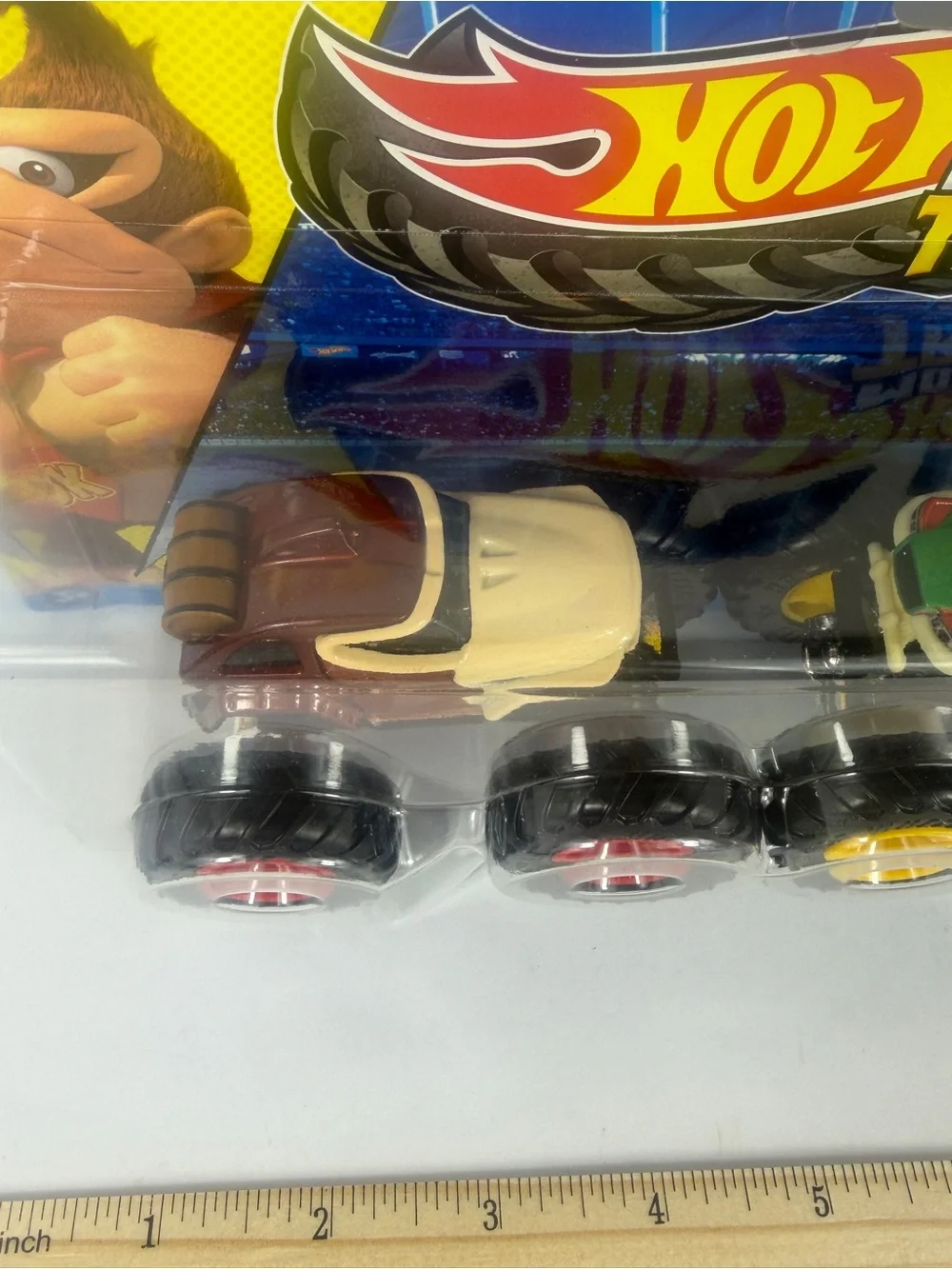 Hot Wheels Monster Trucks Demolition Doubles Donkey Kong and Bowser. New